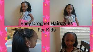 Quick Easy Crochet Braids Hairstyle For Kids Half Up Half Down Style Youtube Kids Crochet Hairstyles Kids Hairstyles Crochet Hair Styles