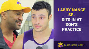 Larry Nance, Sr. Visits Practice, Slam Dunk Contest For His Son?