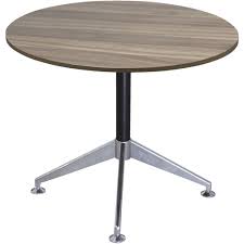 The standard measurement for round dining tables is diameter (dia). Stilford Round Meeting Table 900mm Walnut Officeworks