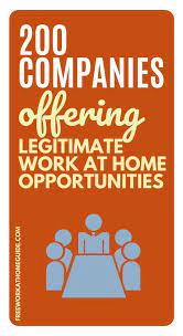200 Companies Offering Legitimate Work At Home Jobs Work From Home Jobs Working From Home Home Based Jobs