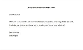 Try to send your baby shower thank you notes out within two to three weeks after the event. 8 Baby Shower Thank You Notes Free Sample Example Format Download Free Premium Templates