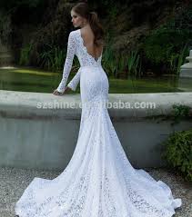Fishtail Wedding Dress With Sleeves Gelinlik