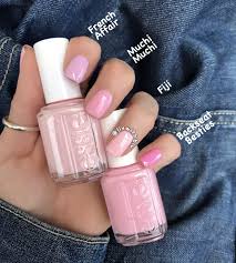 Comparison Of Essie Pink Polishes French Affair Muchi Muchi