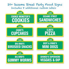 27 Awesome Sesame Street Sign Printable Template Images For Sesame Street Label Templates In 2020 Elmo Birthday Party Sesame Street Party Elmo Birthday