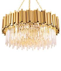 Gold Plated Crystal Led Modern Chandelier By Morsale Contemporary Chandeliers By Luxhomedecor