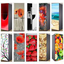 2 152 fridge door stock video clips in 4k and hd for creative projects. 3d Self Adhesive Dishwasher Refrigerator Wrap Freezer Sticker Kid S Art Fridge Door Cover Wallpaper Buy At The Price Of 7 54 In Aliexpress Com Imall Com