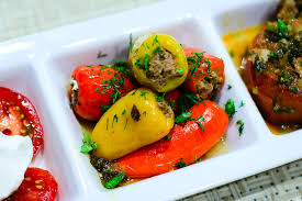 Stuffed Bell Peppers With Ground Beef And Rice