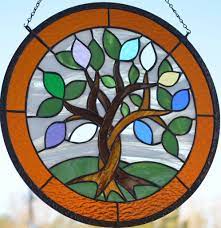 Printed, designed and assembled in usa. Custom Stained Glass Hanging Art With Birthstone Leaves Great Gift For Mom Glass Art Projects Art Custom Stained Glass