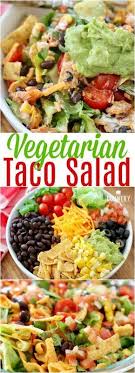 Veggie Frito Taco Salad Check More At Https Food5 Mealrecipes Us P 1318 Vegetarian Taco Salad Vegetarian Vegan Recipes Healthy Vegetarian