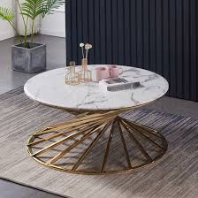 L 123 x d 141 x h 45.5 cm and l 69 x d 60 x h 45.5 cm per piece. Romani White Grey Marble Coffee Table With Gold Steel Base Sale