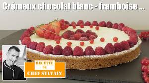 Cremeux Chocolat Blanc Et Framboises Recette Gourmande Par Chef Sylvain Youtube Cremeux Chocolat Chocolat Blanc Tarte Aux Fraises