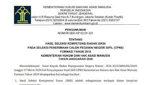 Kantor wilayah kementerian hukum dan ham kalimantan timur. Pengumuman Hasil Skd Cpns Kemenkumham Di Cpns Kemenkumham Go Id Jadwal Skb Ditunda Karena Corona Tribun Timur Com