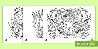 Set off fireworks to wish amer. Mindfulness Australian Animal Colouring In Pages