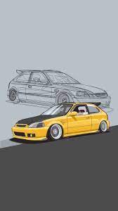 See more ideas about jdm wallpaper, art cars, jdm. Pin By Marlon Alleyne On Civic Jdm Wallpaper Honda Civic Hatchback Art Cars