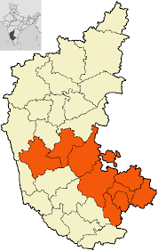 District Wise Map Of Bangalore Division Bangalore Division - Wikipedia