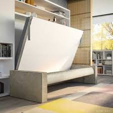 Letto a scomparsa verticale joy 1/2 piazza o matrimoniale. Letto A Scomparsa Con Divano Circe Sofa Clei La Casa Trasformabile