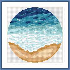 I really love playing around with images and bits of card, so i thought i would… Ocean Cross Stitch Pattern Pdf Modern Nature Cross Stitch Etsy Nature Cross Stitch Cross Stitch Patterns Cross Stitch