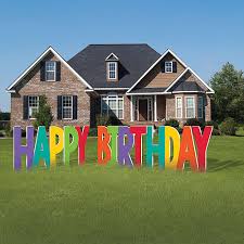 Looking for some ideas for sprucing up your backyard space? Happy Birthday Yard Signs Party City