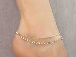 تصاميم منوعة ل خلخال للقدم صورة ١٦ Jewelry Gold Gold Bracelet