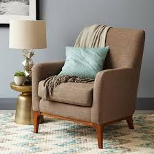 Sloan Upholstered Chair Ink Blue Performance Velvet Living Room Chairs Modern Living Room Chairs Accent Chairs For Living Room
