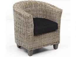 Trouvez fauteuil rotin ikea ikea sur leboncoin, , amazon et autres. Fauteuil En Rotin Gris Coussin En Tissu Noir Jiliane