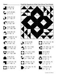 Finding The Equation Of A Line Given Two Points Color Worksheet Color Worksheets Arithmetic Progression Maths Paper