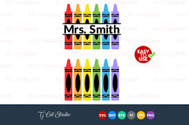 Silhouette studio designer edition, cricut design space, sure cuts a lot and other cutting software that accepts the offered file types. Crayon Monogram Svg School Monogram Crayons Svg Files For Silhouette Cameo Or Cricut Commercial Personal Use 104528 Cut Files Design Bundles