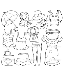 Make this summer clothing coloring page the best! Pin By Buse Yilz On Okul Oncesi Coloring Books Coloring Book Clothes Coloring Book Art
