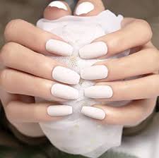 Uñas acrílicas blancas uñas acrilicas cortas. Puntas De Unas 24 Unids Set Unas Postizas Mate Blancas Para Mujeres Unas Largas De Cubierta Completa Unas Postizas Unas Postizas Unas Acrilicas Artificiales Amazon Es Belleza