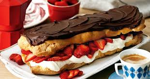 Jumbo Chocolate Eclair Recipe Chocolate Eclair Recipe Desserts Eclair Recipe