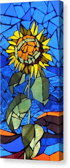 5 out of 5 stars. Mosaic Stained Glass Sunflower Canvas Print Canvas Art By Catherine Van Der Woerd