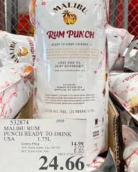Gift shop, born in seattle. Costco Aisles Ready To Serve Cocktail Malibu Rum Punch Facebook