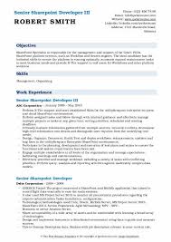 Jsom resume template | free templates. Senior Sharepoint Developer Resume Samples Qwikresume