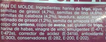 Pan De Molde Semillas Y Pipas De Calabaza Hacendado 580 G