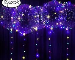 6 Purple Led Balloons 18 Inch Clear Balloons With 118 Inch Etsy In 2020 Transparent Balloons Led Balloons Purple Led Lights