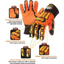 Ironclad Kong Original Oil Gas Industry Impact Hi Vis Gloves