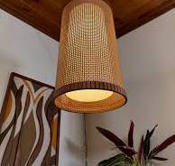 sold* Perfect modern minimalism in this mid-1960s chain lamp ...