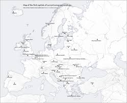 Free printable maps of europe. Map Of Europe With Capital Cities And Countries