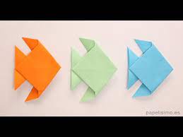 Tutorial paso a paso para realizar unos cactus de papel con cartulina para decorar la casa en primavera.más información y plantilla en: Como Hacer Pez De Papel Origami Papiroflexia Muy Facil Youtube