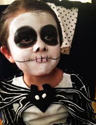 Take a dollar store mug and freehand draw a jack skellington face on each side with a permanent marker before baking it. Skeleton Face Paint Ideas Face Paint Ideas