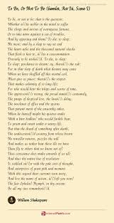 To Be, Or Not To Be (hamlet, Act Iii, Scene I) Poem by William Shakespeare