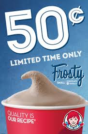 So now i'm worried i had a small instead of a jr size. 50 Cent Frosty At Wendy S Ship Saves
