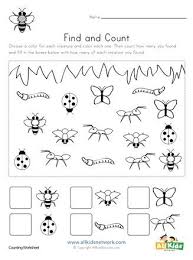Bug Find And Count Worksheets All Kids Network Bugs Preschool Preschool Bug Theme Insects Theme Preschool