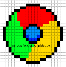 These blocks are usually colorful blocks, such as wool or concrete. Minecraft Pixel Art Templates Google Chrome Logo Minecraft Pixel Art Pixel Art Pixel Art Templates