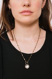 vintage brass necklace