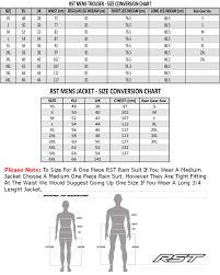 24 Rare Rst Size Chart