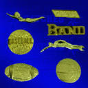 Brass Varsity Bar Pin