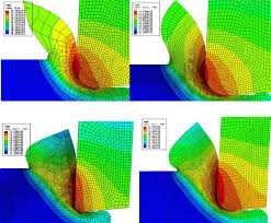 Finite element modeling the influence of edge roundness