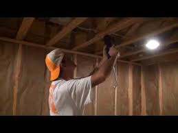 2 mark onto the drywall the location of any lights or vents in the ceiling. How To Hang Drywall Ceilings Youtube
