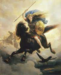 The immortals include gods (deities), spirits and giants. The Story In Paintings Peter Nicolai Arbo Valkyries And Mermen The Eclectic Light Company